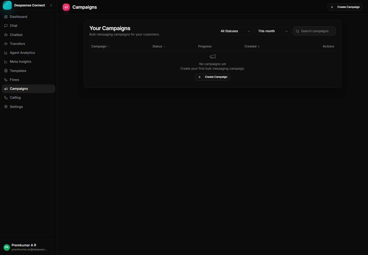 Campaign Broadcasts screenshot